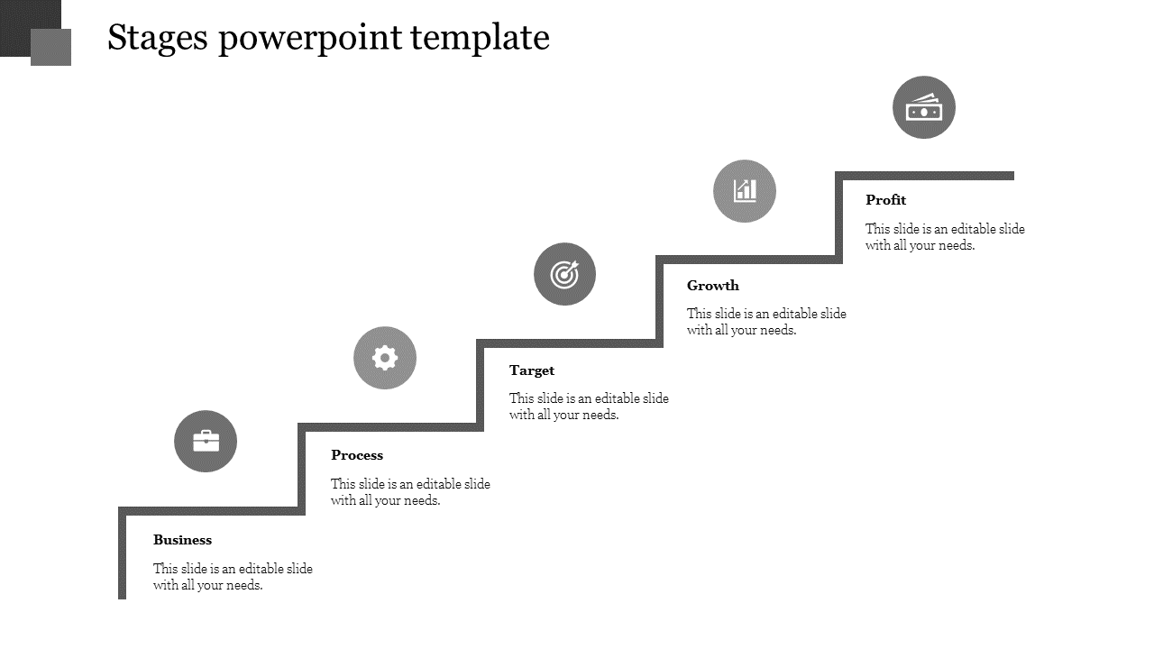 Free - Make Use Of Our Stage PowerPoint Template For Presentation